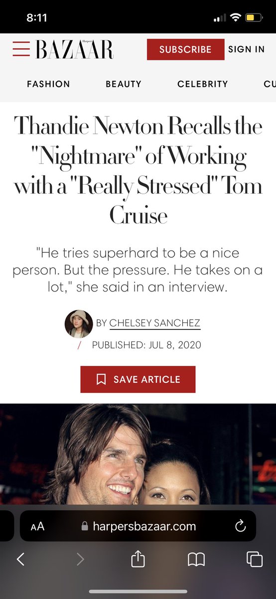 It’s always disappointing to me that actresses like Thandie Newton, Maggie Q, and Paula Patton never become recurring roles on the MISSION IMPOSSIBLE films while it mostly retains its male cast. Then you read about how weird Cruise can be, and how he can probably be… a lot. https://t.co/lgOy6VJsEh