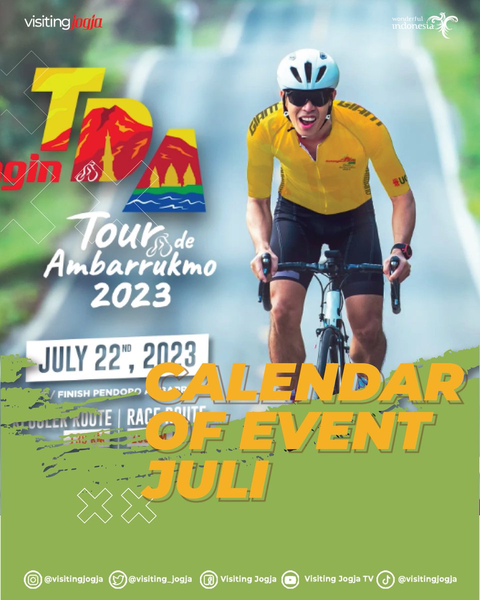 visiting_jogja's tweet photo. #SobatVisitingJogja!!! Udah Juli aja nih, 2023 tinggal 6 bulan lagi tapi gapapa karena Jogja punya banyak acara, gaes yuk kepoin!🥰
#visitingjogja #coediy #coejogja #calendarofevent #jogjaistimewa https://t.co/ko4luwO0JY