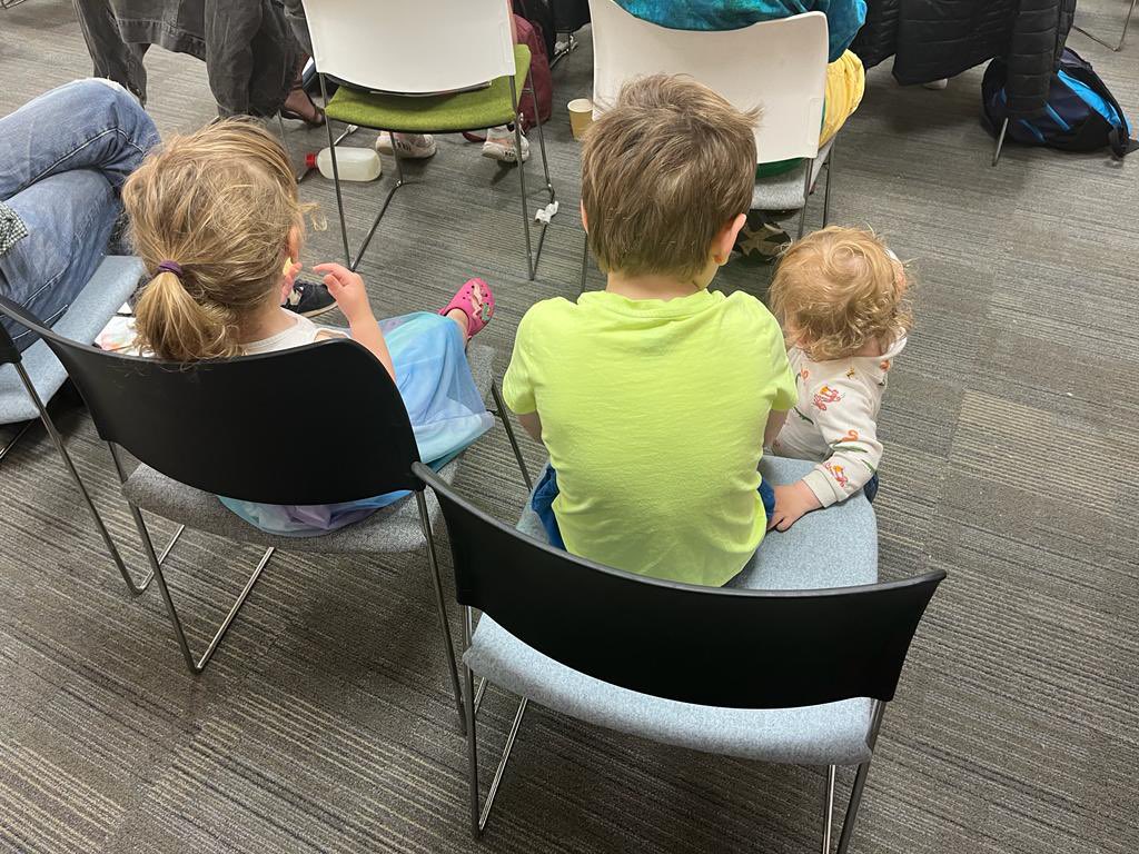 Starting them young! Some of our youngest members reflecting on their learning today. 🤍