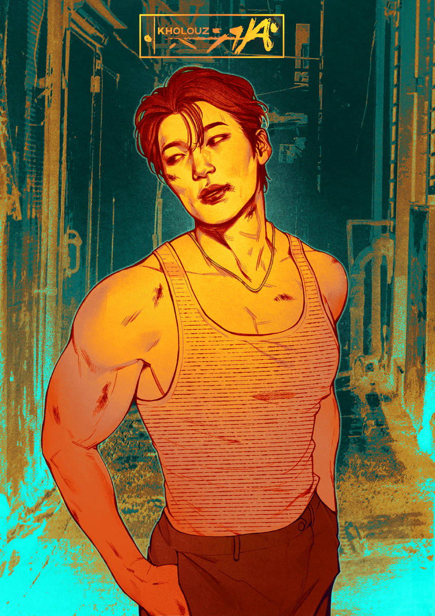 kholouz's tweet photo. I may have let myself indulge in something very spicy🌶️✨#ateezfanart https://t.co/xXbhFWGd6i