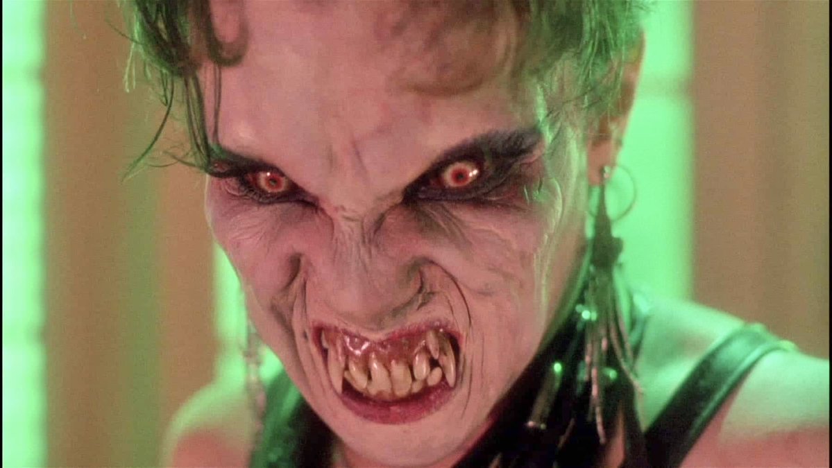 EugWSerra's tweet photo. On July 18, 1986, Vamp was released! #Vamp #GraceJones #ChrisMakepeace #RobertRusler #DedeePfeiffer #GeddeWatanabe #SandyBaron #BillyDrago #GregCannom https://t.co/88oMtkFtTz