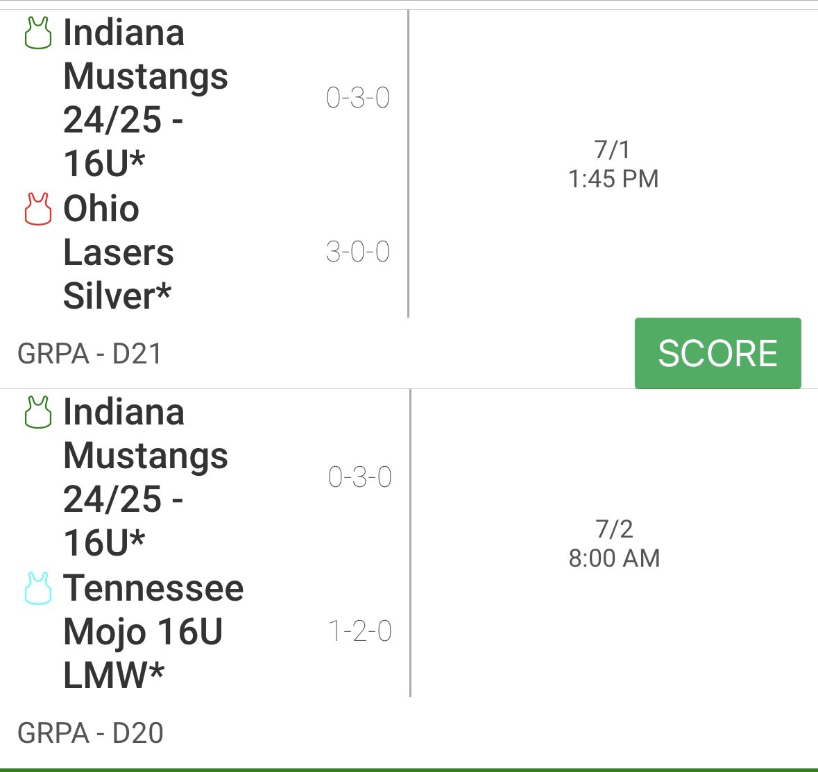 Grand Park schedule update due to rain 🌧️

7/1 Saturday: 1:45pm D21
7/2 Sunday:  8:00am D20