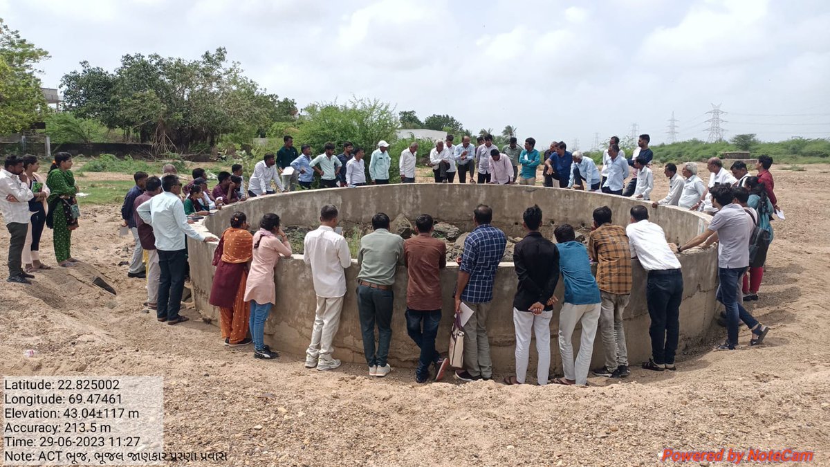 SPMUGuj's tweet photo. Under the Atal Jal Program, an Exposure visit to Kachchh conducted by the DIP Development Support Center,Mahesana. It's a 2-day  exposure visit for Bhujal jankar of Mahesana and Unjha block.
Objective: To motivate Bhujal jankar for participatory ground water management.
@AtalJal https://t.co/DhJlx7XULi