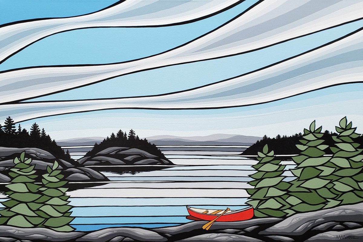 MMorrillArt's tweet image. Weekend Getaway 
24x36 acrylic on canvas