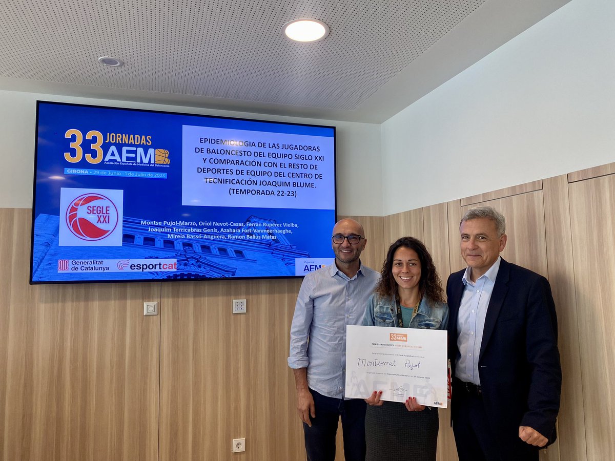 Ganadora 🥇 Premio Raimundo Saporta a mejor comunicación oral #AEMB2023 , Montserrat Pujol.
