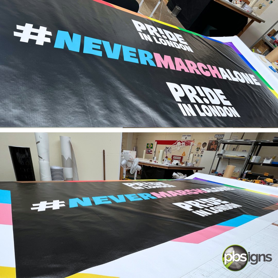 pb_signs's tweet image. From printing to #Pride Parade in 24 hrs 🏳‍🌈🏳‍🌈

#qualityquickly #fastsigns #eventprofs #TeamPBS #nevermarchalone @PrideInLondon