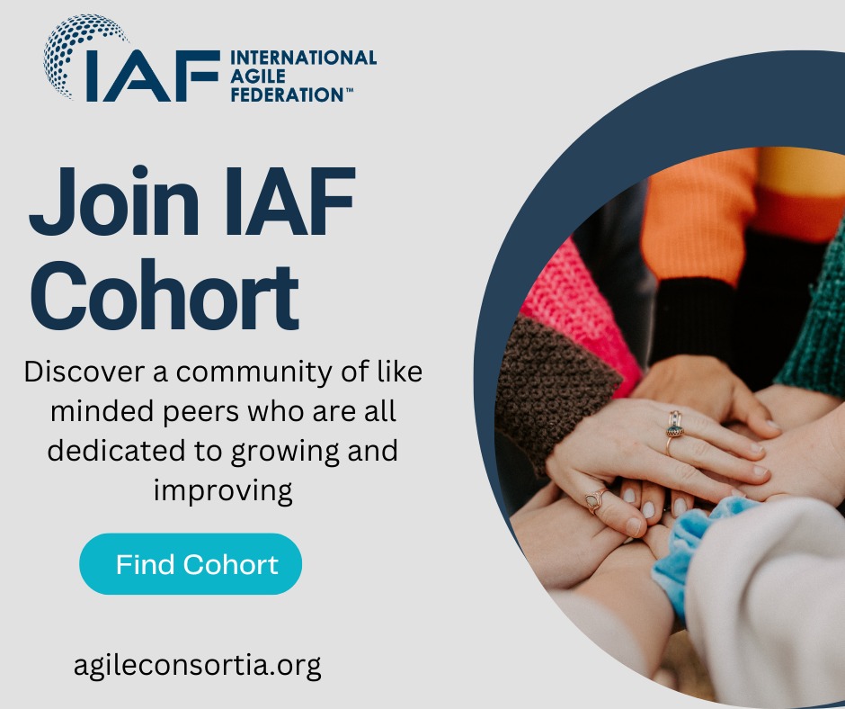 AlephScrumUK's tweet photo. Cohorts are a great way to learn with like-minded people. You'll have the opportunity to collaborate, learn from each other, and get support when you need it.

Find your cohort 
https://t.co/GlkO9oC8qh

Hashtags:
#agile #scrum #IAFcohort #IAF https://t.co/l9fYgtwhEQ