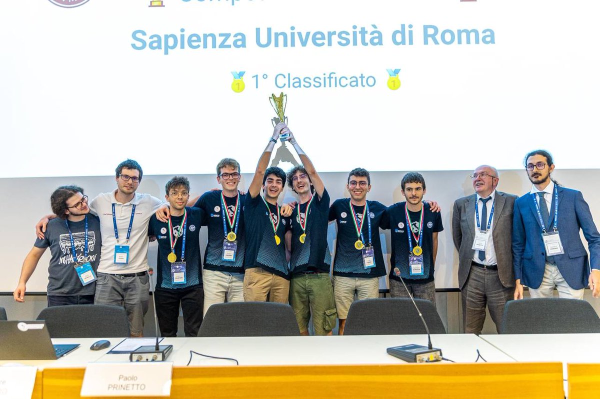 Emilio Coppa (@ercoppa) on Twitter photo <a href="/SapienzaRoma/">Sapienza Università di Roma</a> ha vinto 🥇🏆 <a href="/CyberChallengIT/">CyberChallengeIT</a> 2023! Questa vittoria è dedicata a Camil Demetrescu, fondatore di <a href="/CyberChallengIT/">CyberChallengeIT</a>, purtroppo scomparso nel 2022. Camil è sempre stato vicino al team del <a href="/DIAGSapienza/">DIAGSapienza</a>, creando un forte legame con molti dei ragazzi e delle ragazze. <a href="/SapienzaRoma/">Sapienza Università di Roma</a> ha vinto 🥇🏆 <a href="/CyberChallengIT/">CyberChallengeIT</a> 2023! Questa vittoria è dedicata a Camil Demetrescu, fondatore di <a href="/CyberChallengIT/">CyberChallengeIT</a>, purtroppo scomparso nel 2022. Camil è sempre stato vicino al team del <a href="/DIAGSapienza/">DIAGSapienza</a>, creando un forte legame con molti dei ragazzi e delle ragazze.