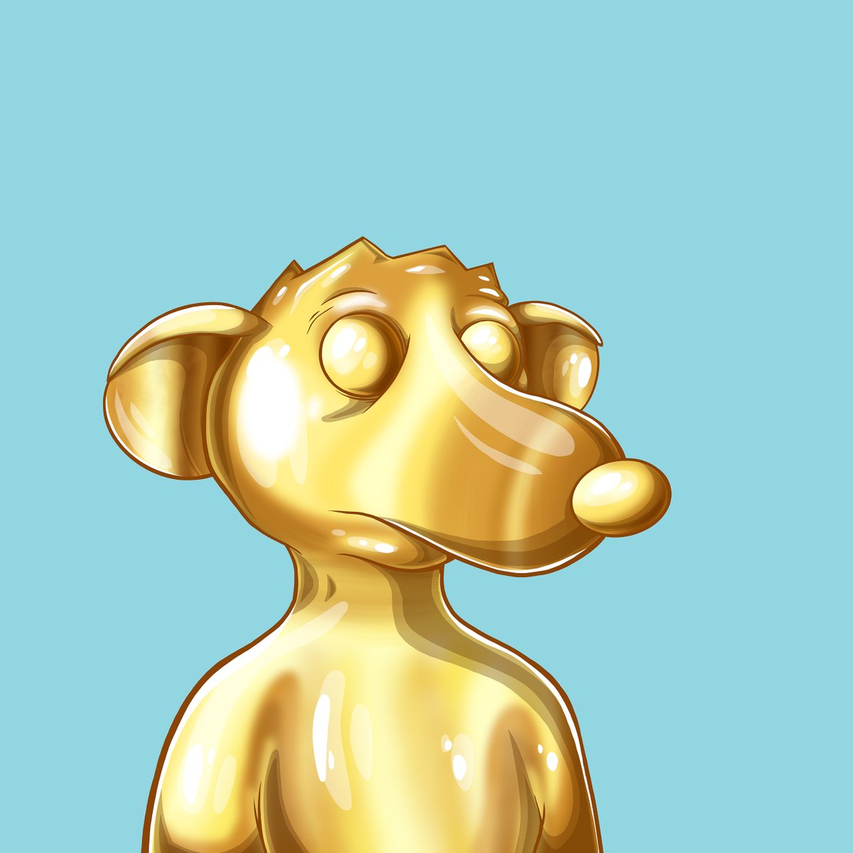 Once we have fixed some issues and made some improvements on the upcoming release, a new date will be announced. As a thank you for your patience, we've decided to add more 1/1's. Originally 7 were planned, now there will be more - including this Solid Gold Rat. #FatRatMafia