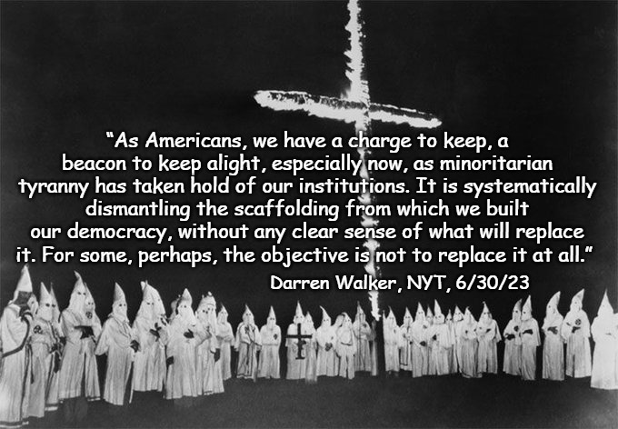 It is foolish to believe any 'Conservative' justice on SCOTUS isn't a White Christian Nationalist... they all want a return to 1859... especially the wolf-in-sheep's-clothing Roberts. 

Join the fight at standupinitiatives.com 

#Dems4Rights #ProudBlue #Rabbithole #OurBlueVoice