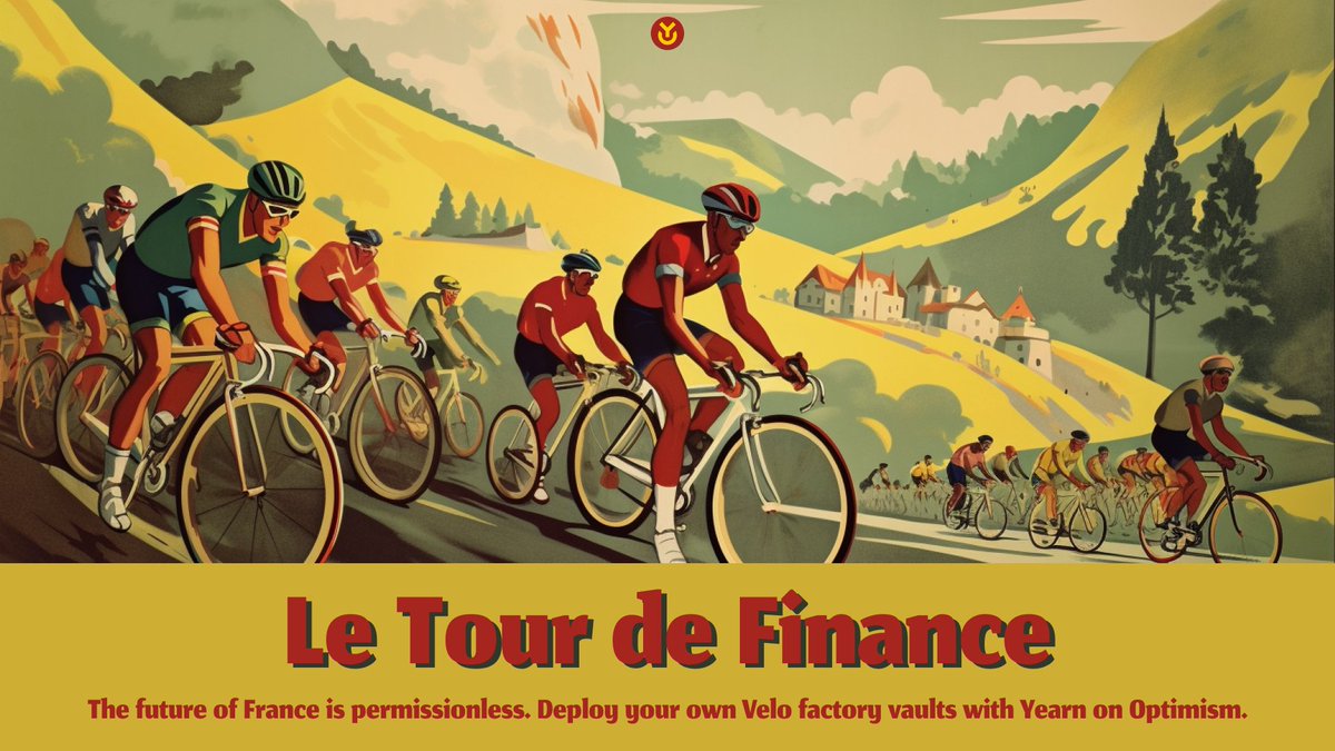 It’s the Tour de France, so we’re off to the VELOdrome (see what we did there) to pedal out more permissionless financial goodness.

Now anyone can use our Vault Factory to deploy <a href="/VelodromeFi/">Velodrome</a> Vaults on Optimism. The devs are now your domestiques and you’re off to the