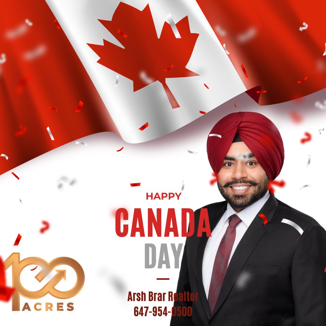 brararshrealtor's tweet photo. Happy Canada Day!!
.
.
#toronto #brampton #Mississauga #bramptonrealtor
#burlington #oakville #hamilton #georgetown #halton #realestateagent #bramptonrealestate #torontorealtors #preconstruction #torontorealestateagent #bramptonontario #realtor #realtorlife #buy #sold https://t.co/eCz3FWlsTX