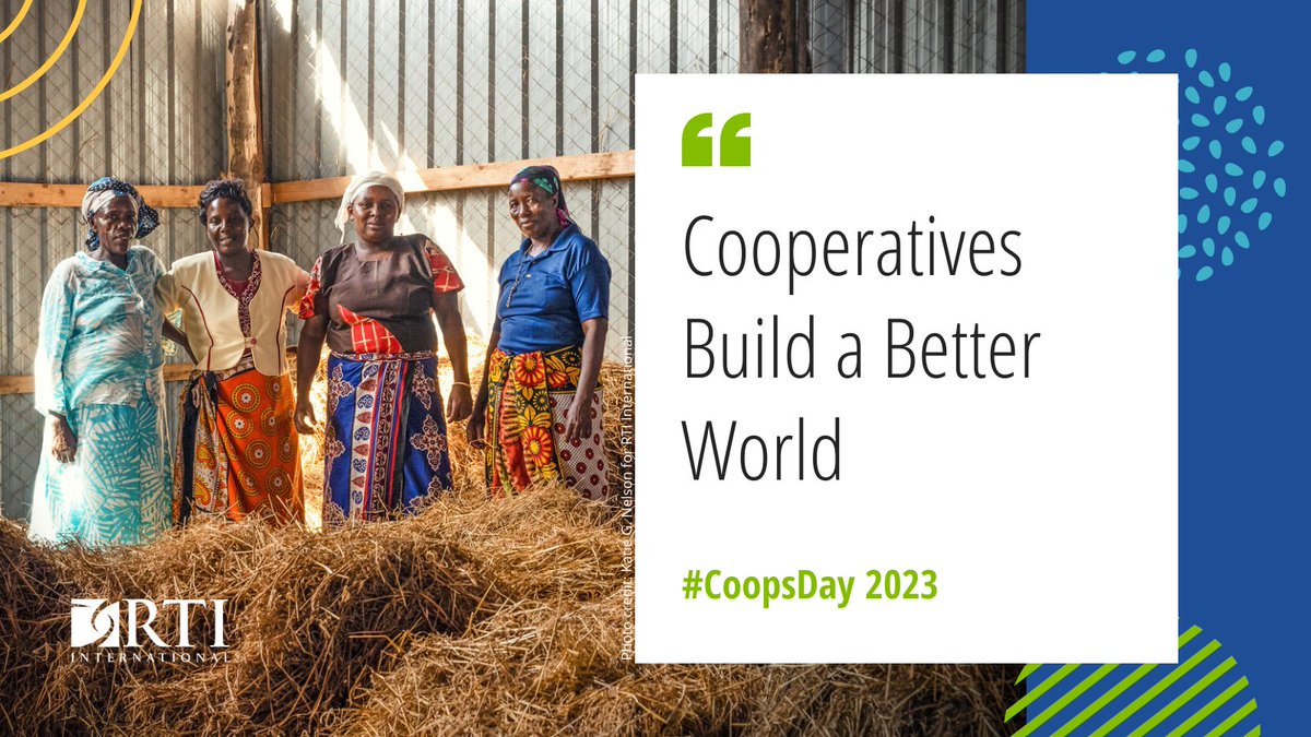 RTI_Intl's tweet photo. Cooperatives help generate jobs, financial capital, and resilience for local communities.
 
We’re proud to partner with cooperatives around the 🌎 to build more inclusive, resilient, and nutritious food systems. #CoopsDay

 https://t.co/4faQKU9N1L https://t.co/ZxfkyIxBSy