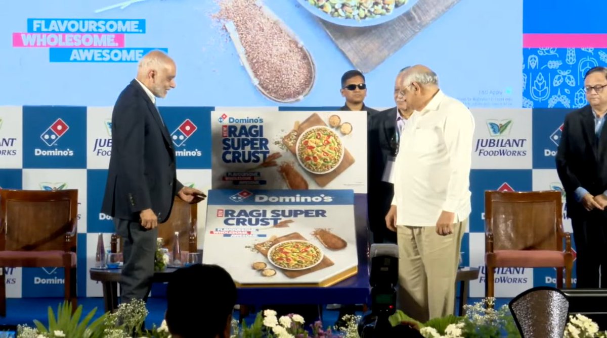 Gujarat CM launches Domino’s Ragi Super Crust Millet Pizza