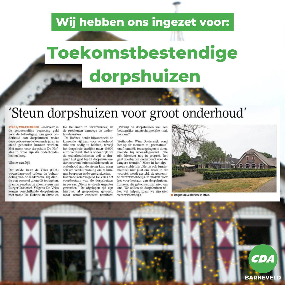 ✅ Politiek is meerderheden vinden. Dat lukt niet altijd, zo merkten we afgelopen kadernota-bespreking. Deze thema's verdienen onze blijvende inzet! Hoe kijk jij aan tegen deze onderwerpen?