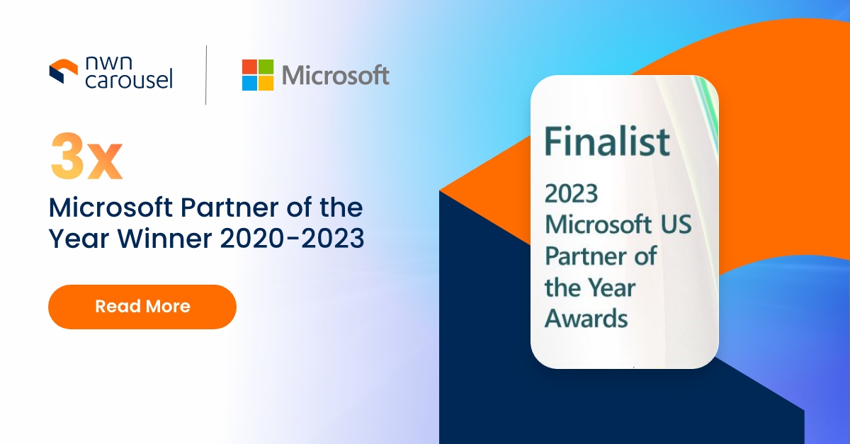 jfolsom24's tweet image. We are thrilled to announce that NWN Carousel has been selected as a Microsoft Finalist partner for Modern Work and Converged Communications! 🌟 #MSUSPartner #PartnersMakeMorePossible