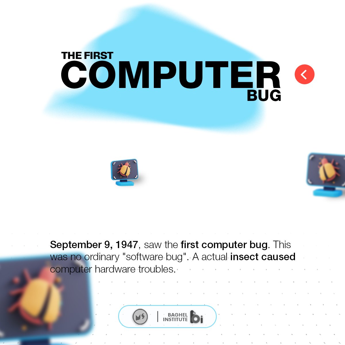 The first computer bug is a actual insect, caused computer hardware troubles !!!
#computerbugs #firstbug #TechGlitch #SoftwareBug #BugFix #CodeError #TechBugs #SoftwareGlitch #Debugging #CodingBugs #TechProblems #boostyourknowledge #study #baghelcomputercentre #miniatureschool