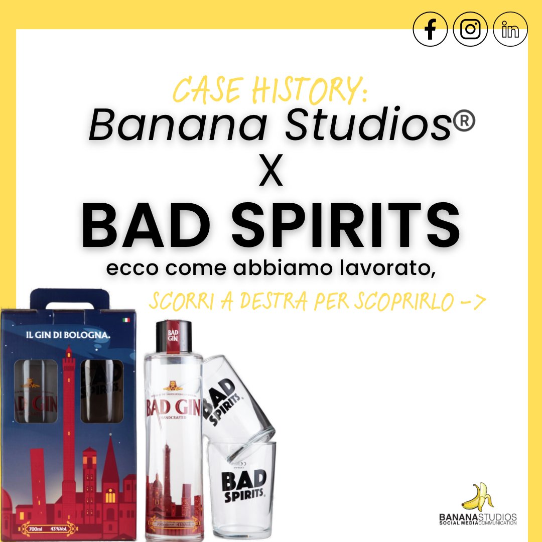 RosettiMatteo's tweet photo. Ecco come abbiamo lavorato per Bad Spirits Company
Abbiamo lanciato 4 prodotti:
- Gin Ferdinando
- Amaro 1904
- BAD GIN
- La Sambuca Sbagliata

cell: 3667743120 (Matteo)
Sito: https://t.co/hxfB1EDVDy
#bananastudios #socialmedia #socialmediamarketing  #SMM #faenza #Bologna #gin https://t.co/pboAwtaCAn