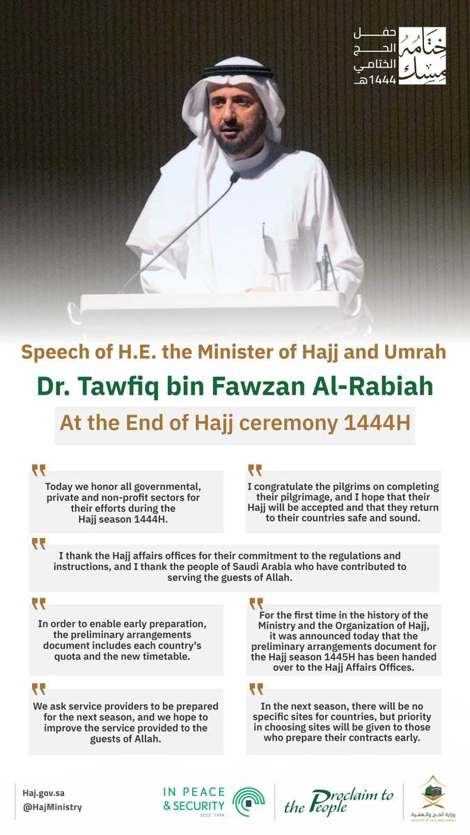 Ministry of Hajj and Umrah tweet media