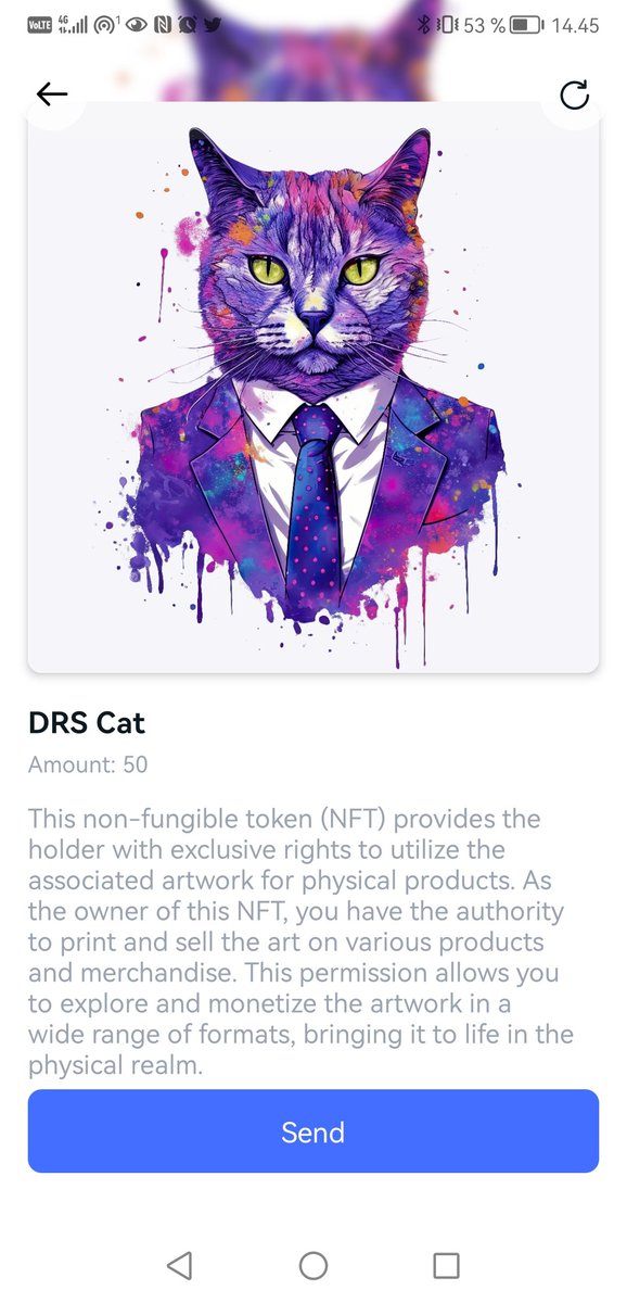 💜DRS Cat - The printable nft 💜 Keep your shares safe with DRS cat. With Its Included high quality SVG file you can print this design on whatever product you like. Make stickers, t shirts, mugs and much more with printable nfts. Get yours now at loopexchange.art/profile/0x0ee8…