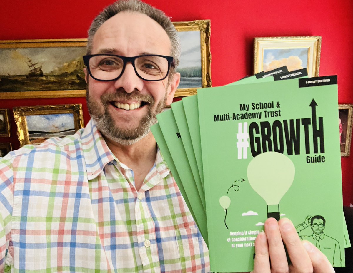 AlKingsley_Edu's tweet image. Happy Saturday everyone - very excited to take delivery of the first copies of my latest book “My School &amp;amp; Multi Academy Trust Growth guide” - available for order and delivery next week. amzn.to/3NwdrWh &amp;gt;&amp;gt; big ❤️to @JohnCattEd for their support.