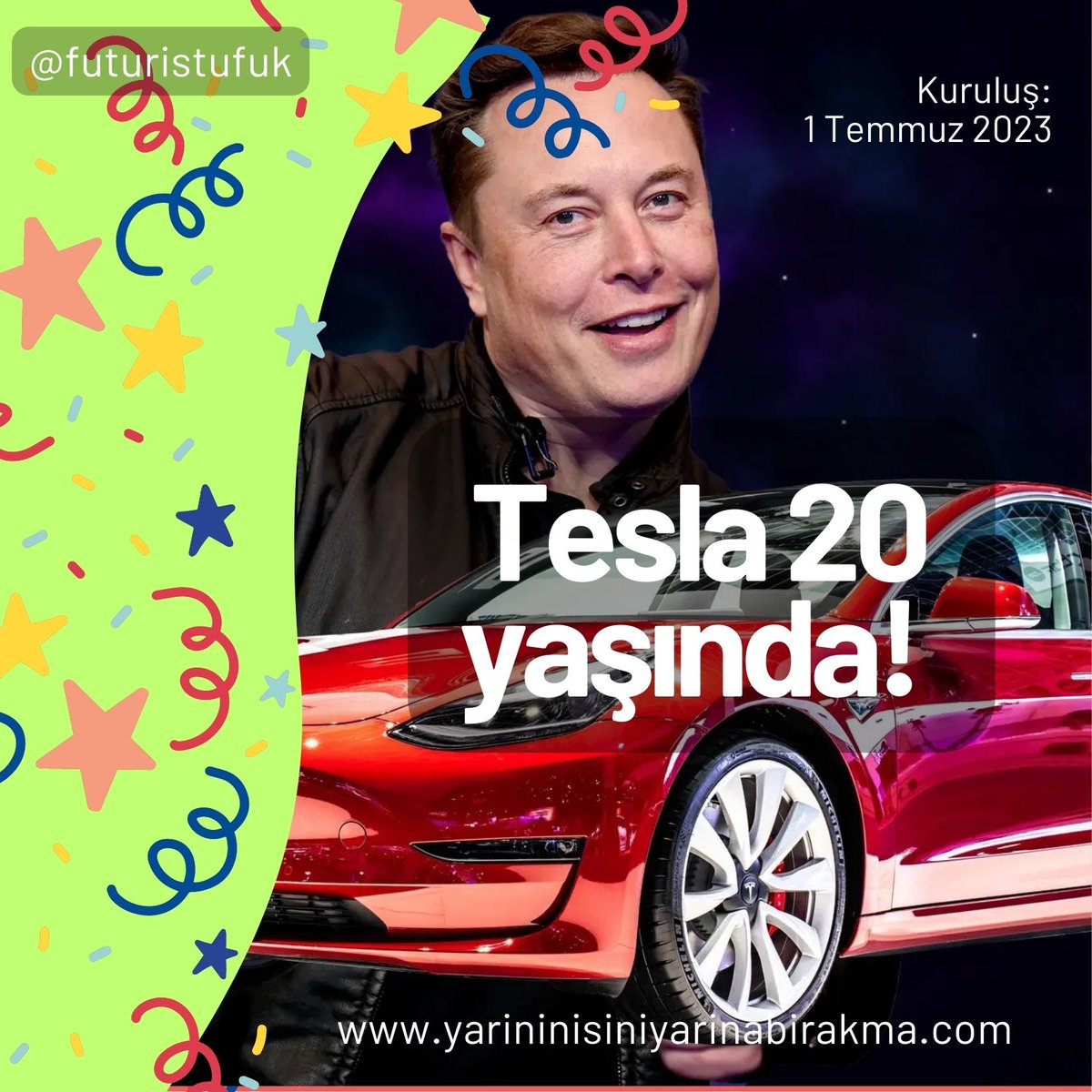 Tesla 20 yaşında!

Adını ünlü Sırp-Amerikalı fizikçi Nikola Tesla'dan alarak 1 Temmuz 2003'te, mühendisler Martin Eberhard ve Marc Tarpenning tarafından kurulan Tesla Inc., Austin-Teksas merkezli bir Amerikan şirketi. CEO’su ve markayı yaratan kişi olarak bilinen Elon Musk,…