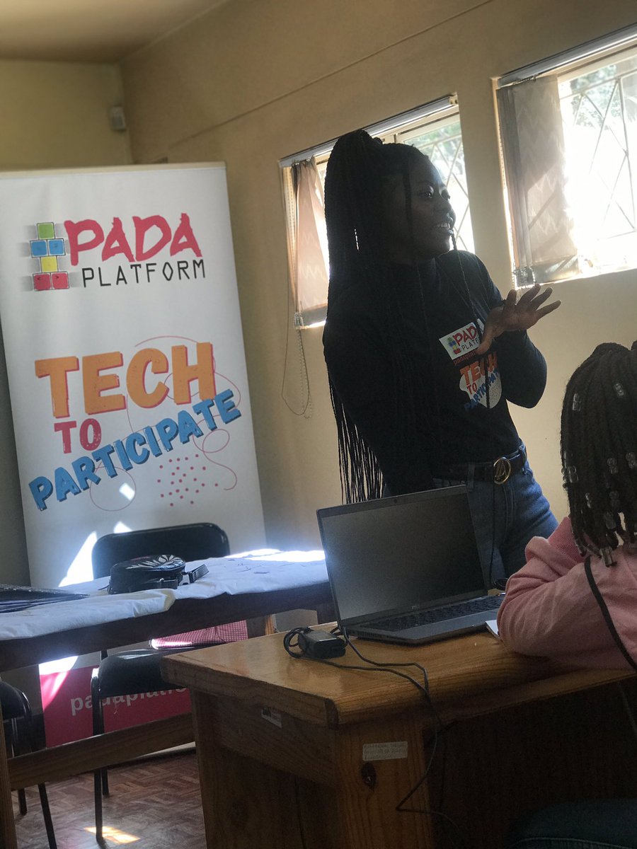 PadaPlatform's tweet photo. Digital Citizenship: How to be safe online. Wonderful to have this Pada pearl past digital literacy alumni teach young girls on digital security & safety #techtoparticipate #digitalsecurity #digitalsafety #HerDigiSpace #HerPower #digitalskillsforlife https://t.co/7IfI8oEVrY