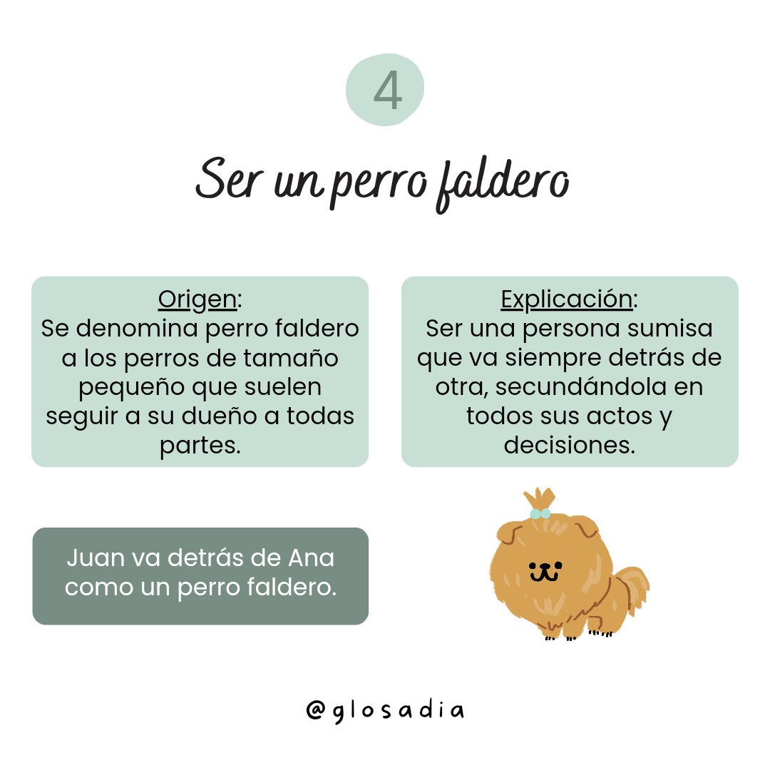 GlosadiaLS's tweet photo. #Expresiones en #español relacionadas con el #perro (parte 2). ¿Cuál usas con más frecuencia?

#language #lengua #idiomas #idioms #refranes #sprachen #sayings #spanisch #spanish #ispanika #lessons #spanischunterricht https://t.co/NFbryTQys6