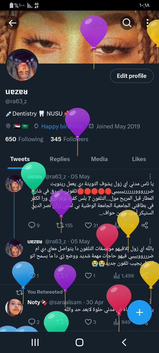 ra63_z's tweet photo. It's my birthdayyyy🥳🎉🎈 https://t.co/o93QVjkze2