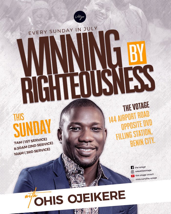 wearethevotage's tweet photo. What's happening every Sunday in July??

We'll be "Winning By Righteousness” on all fronts!💃🏽💃🏽

Don't miss out! Join us on-site or online. https://t.co/pR0QFf9Dzh