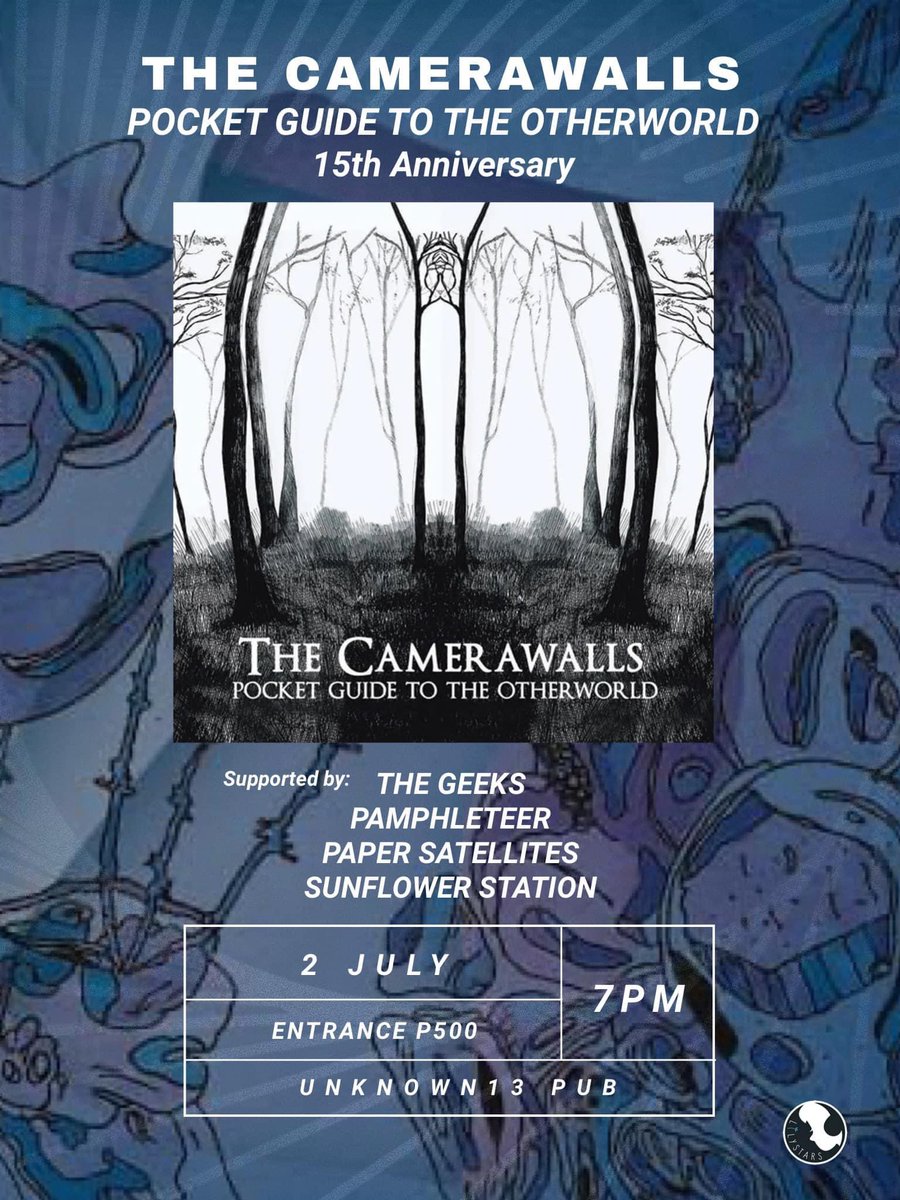 PAPER SATELLITES (@papersatellites) on Twitter photo yun o. <a href="/thecamerawalls/">The Camerawalls</a> ' fantastic album, Pocket Guide to the Otherworld, turns 15 this year. celebrate natin bukas kasama ang <a href="/thegeeksph/">the geeks</a>, <a href="/pamphleteer/">Steven Dawood</a>, at <a href="/sflowerstation/">Sunflower Station</a> ! yun o. <a href="/thecamerawalls/">The Camerawalls</a> ' fantastic album, Pocket Guide to the Otherworld, turns 15 this year. celebrate natin bukas kasama ang <a href="/thegeeksph/">the geeks</a>, <a href="/pamphleteer/">Steven Dawood</a>, at <a href="/sflowerstation/">Sunflower Station</a> !