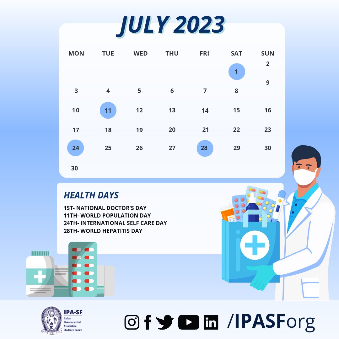 IPA_SF's tweet photo. โEmbrace the New Month: Unveiling 31 Days of Possibilities!"โจ
Here is the activity calendar for July 2023, offering a chance to make each day Memorable, Impactful and Enriching.
#Ipa #Ipasf #July #Julycalendar #StudentChapters #Studentactivities #Studentcommunity https://t.co/iZf7vqv2Bq