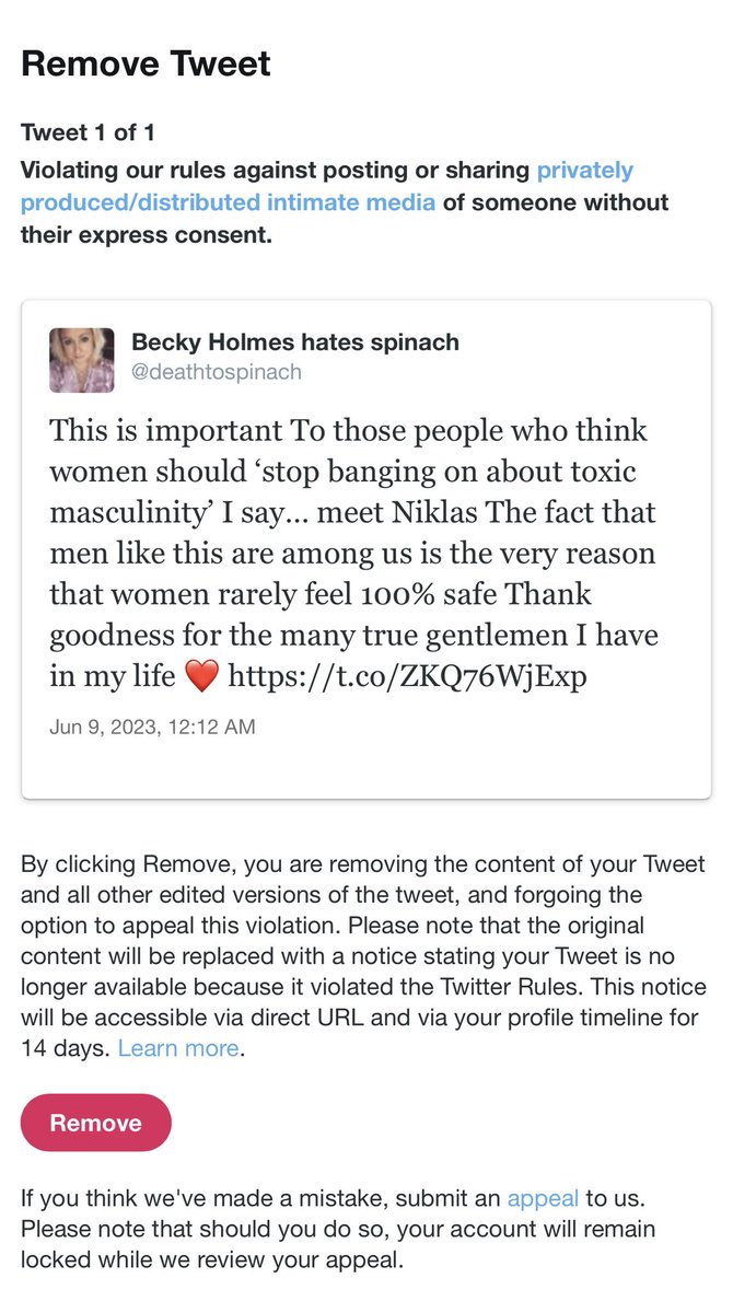 deathtospinach's tweet image. I’m back from a ban after posting a photo I got on DM of a man who wrote “I rape and harass women” across his chest and threatened to rape me if I didn’t send him nudes

Apparently I needed this pervert’s consent 🤯

@Twitter you have this SO wrong

PLEASE RT #Twitterhowdareyou