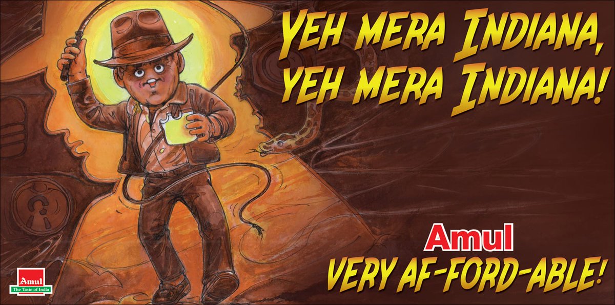 Amul_Coop's tweet photo. #Amul Topical: Fifth and final instalment of blockbuster franchise releases in theatres! https://t.co/Mgk1TAAJOh