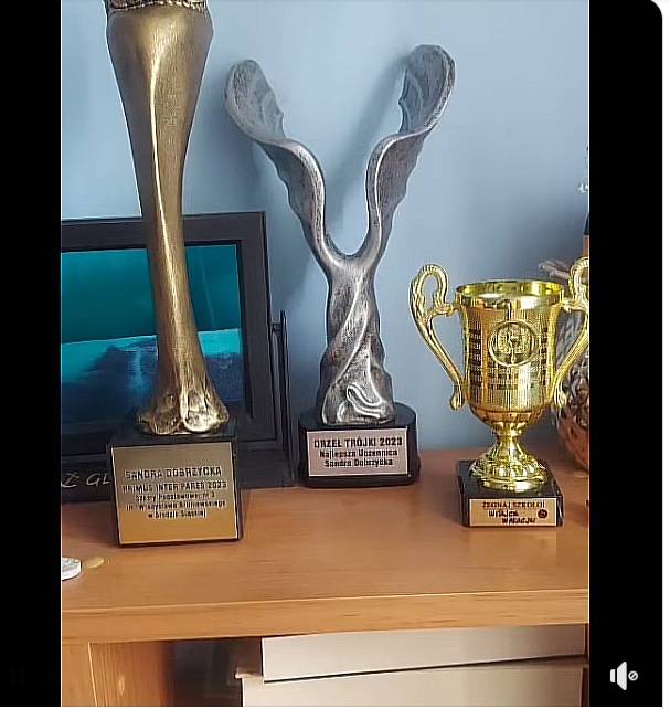 Mam powód do dumy bo moja wnusia ukończyła 8 kl. z wieloma  tytułami i nagrodami .Jako 6 łatkę nauczyłam ja podstawy i zaszczepiłam miłość do książek. Brała udział w wielu konkursach, zdobyła liczne  tytuły i nagrody- te są wyłącznie z tego roku. 
Wszystkim życzę takich dzieci.❤️