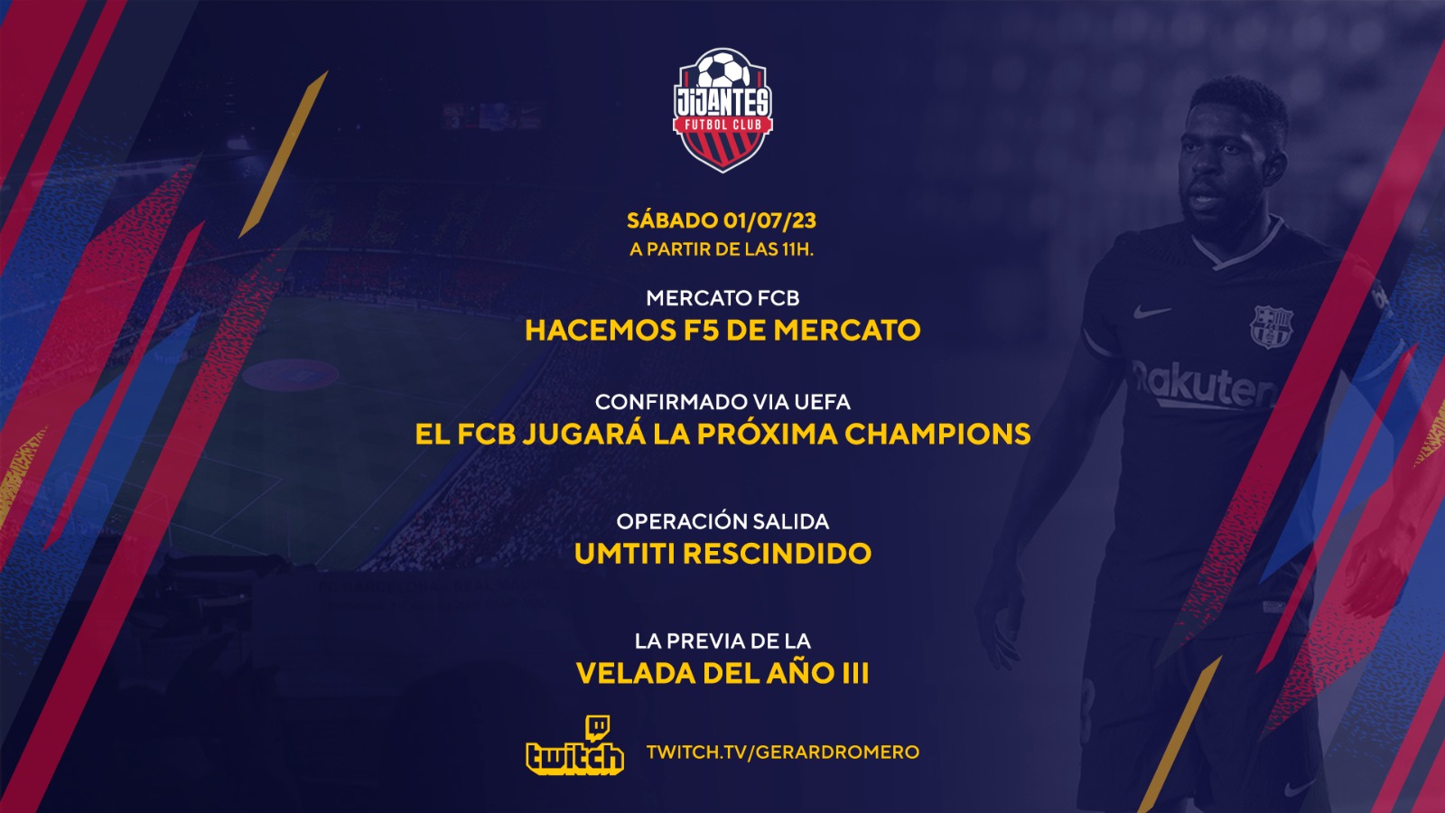 Gerard Romero on Twitter: " Nos vemos ahora a las 11h en @JijantesFC