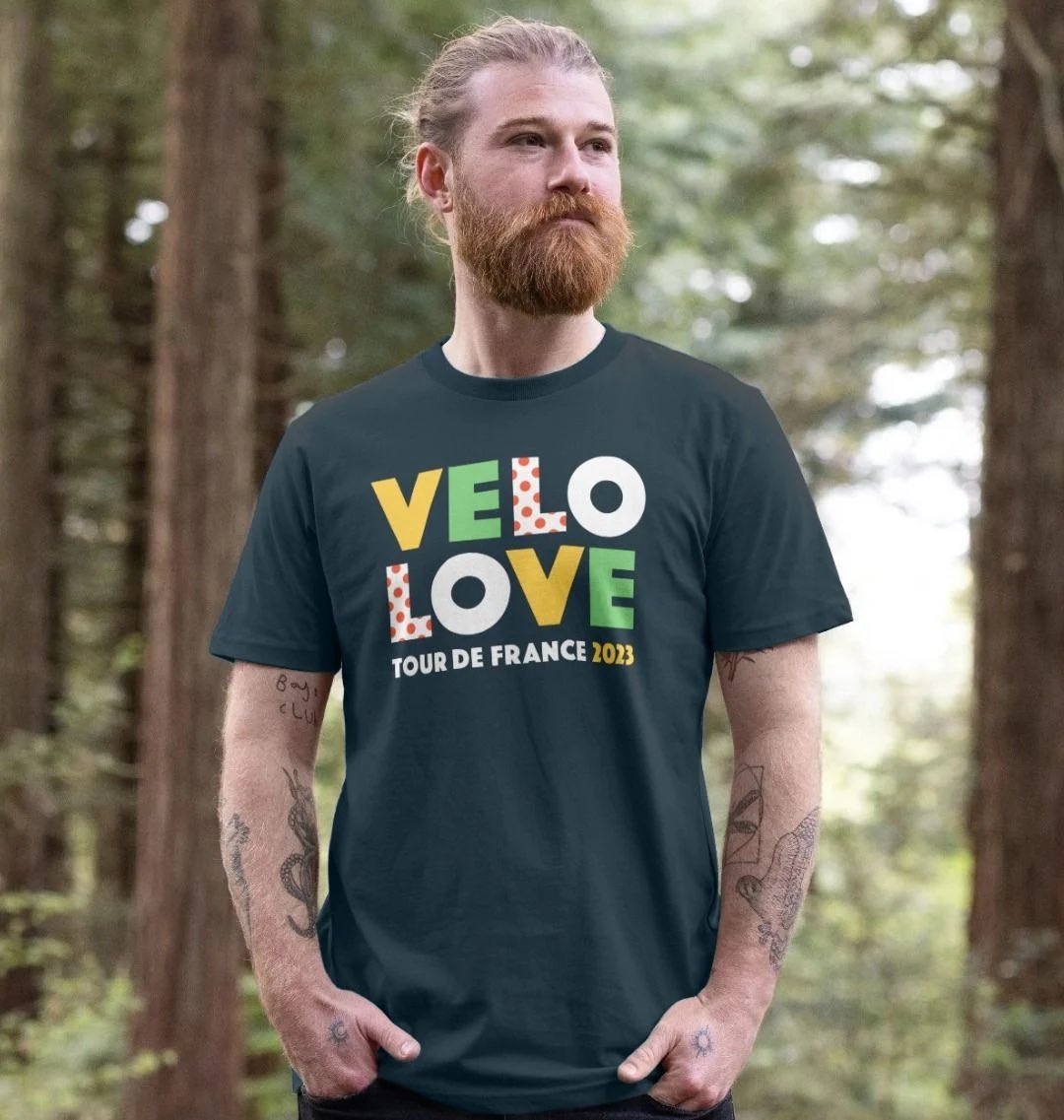 Stand out from the peloton with our unique 2023 Tour de France T-shirt. Only £19 & FREE DELIVERY now on. Visit: bennymeadows.teemill.com/product/velo-l…

#TourdeFrance #tourdefrance2023 #tour 
#lovevelo #bikelife  
#peloton #britishcycling #cycling #cubers #BikeRide #Ashes2023 #Saturday #cyclist