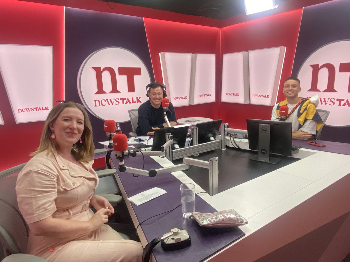 In studio now: <a href="/JamesKavanagh_/">James Kavanagh</a> &amp; <a href="/JennySheahan/">Jennifer Sheahan</a> reminisce with @antonsavageshow about Ireland's best childhood toys ahead of the Barbie film📽️