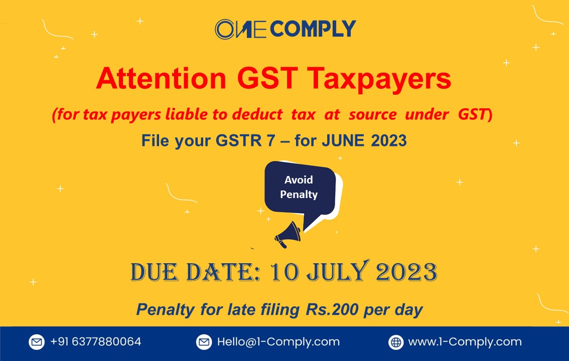 Attention GST Taxpayers!

#gstr7 #duedate #GSTR