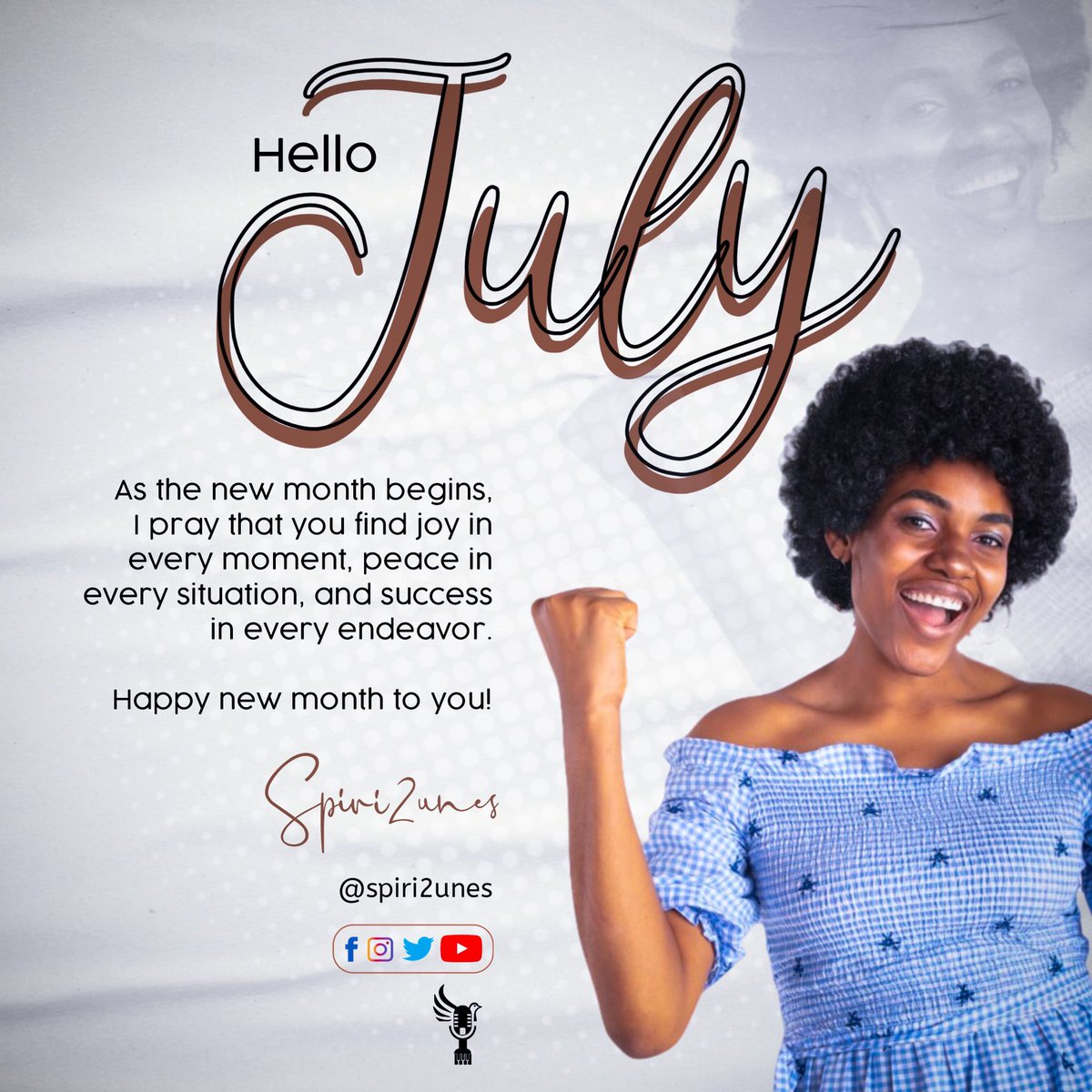 spiri2unes's tweet photo. Happy New month fam!! #spiri2unes #july https://t.co/6hheURcumB