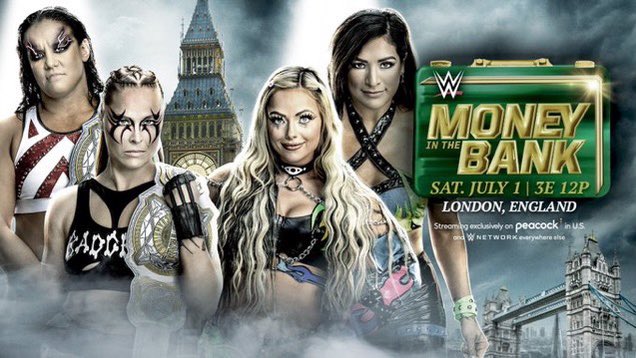 TONIGHT

Last episode of #SmackDown we saw Raquel confronting Undisputed Women’s Tag Champs and calls them out for a match at #MITB for the titles + with a surprise return of Liv Morgan

WWE #MITB begins 3e/12p on Peacock & WWE Network | Kickoff begins 2e/11p on YouTube https://t.co/47H9kxsCuH