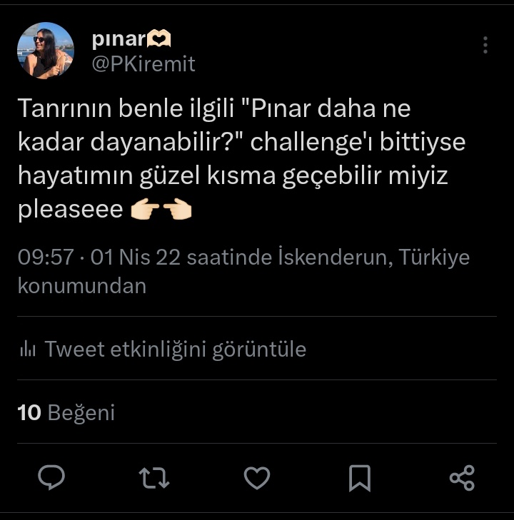 PKiremit's tweet photo. Tanrının bizimle ilgili güzel planları varmış ❤️😌 @KirmitTufan https://t.co/mzyXn9WGV0