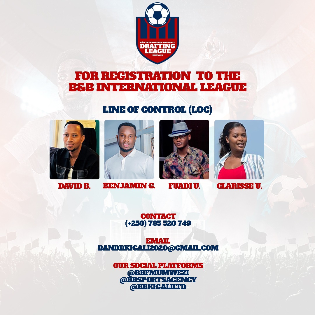 bbagency_rw's tweet photo. B&amp;B International Football Drafting League

Registration is now open!

Register now! ✍️ https://t.co/KjvkAayW8S