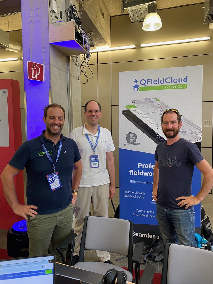 OSGeo https://fosstodon.org/@osgeo (@osgeo) on Twitter photo <a href="/mbernasocchi/">Marco Bernasocchi</a> and <a href="/_mkuhn/">Matthias Kuhn</a> from <a href="/OPENGISch/">OPENGIS.ch</a> are meeting #OSGeo President Angelos <a href="/tzotsos/">Angelos Tzotsos</a> at #FOSS4G2023. <a href="/OPENGISch/">OPENGIS.ch</a> is #OSGeo diamond sponsor! Thanks a lot for supporting <a href="/OSGeo/">OSGeo https://fosstodon.org/@osgeo</a> & #FOSS4G <a href="/QFieldCloud/">QFieldCloud 📳☁️</a> <a href="/qgis/">QGIS</a> #qgis
osgeo.org/sponsors/ <a href="/mbernasocchi/">Marco Bernasocchi</a> and <a href="/_mkuhn/">Matthias Kuhn</a> from <a href="/OPENGISch/">OPENGIS.ch</a> are meeting #OSGeo President Angelos <a href="/tzotsos/">Angelos Tzotsos</a> at #FOSS4G2023. <a href="/OPENGISch/">OPENGIS.ch</a> is #OSGeo diamond sponsor! Thanks a lot for supporting <a href="/OSGeo/">OSGeo https://fosstodon.org/@osgeo</a> & #FOSS4G <a href="/QFieldCloud/">QFieldCloud 📳☁️</a> <a href="/qgis/">QGIS</a> #qgis
osgeo.org/sponsors/