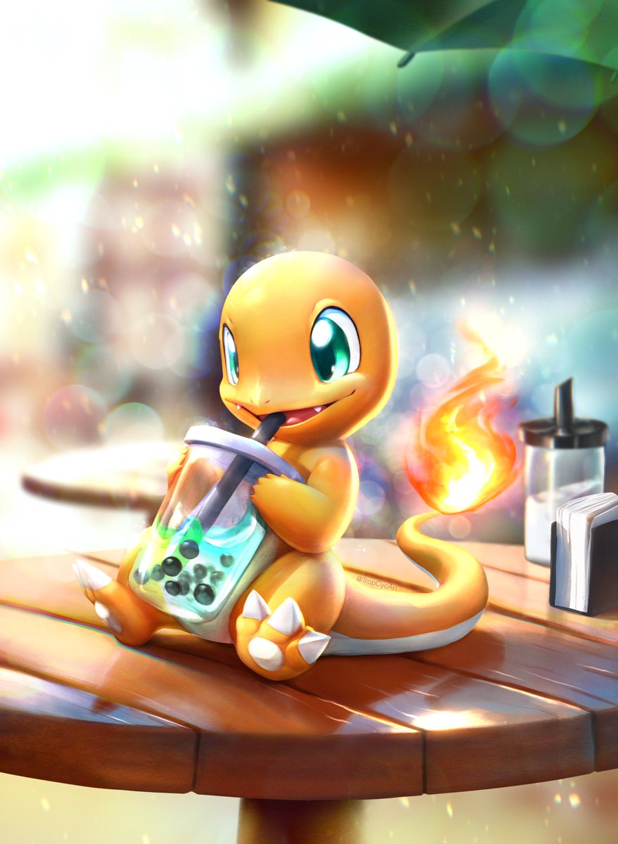 Charmander Boba #art #pokemon #digitalart