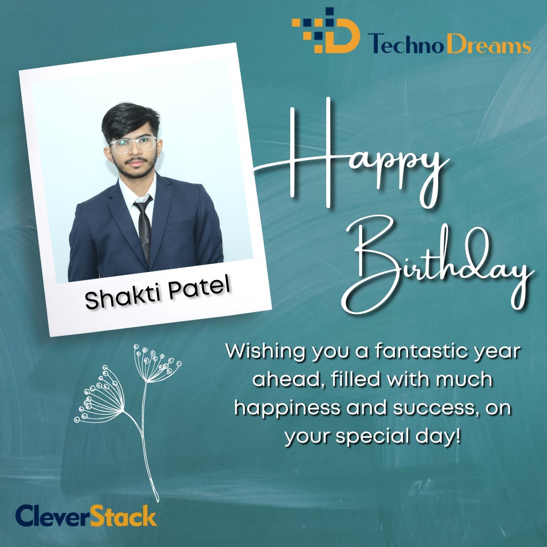 clever_stack's tweet image. Wishing you a fantastic year ahead, filled with much happiness and success, on your special day!
#techndreams #cleverstack #happybirthday #birthdaycake #party #happyness #birthdayboy #fun #celebration #cake
