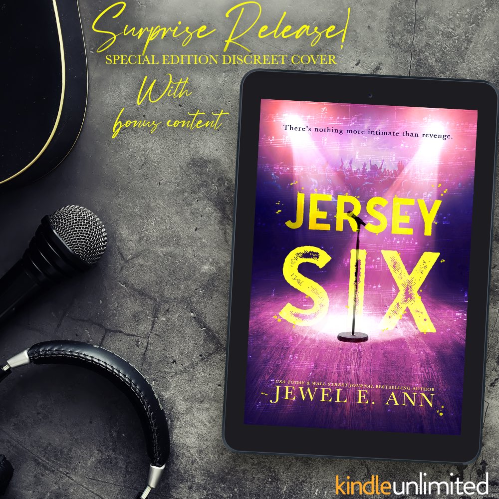 Surprise! The special edition release of Jersey Six by @JewelE_Ann is now LIVE! Download today or FREE with #kindleunlimited  books2read.com/u/bpNoKJ #jerseysix #jeweleann #Revenge #Rockstar #Amnesia #BossEmployee #FishOutofWater #TragicPast #TorturedLead @valentine_pr_