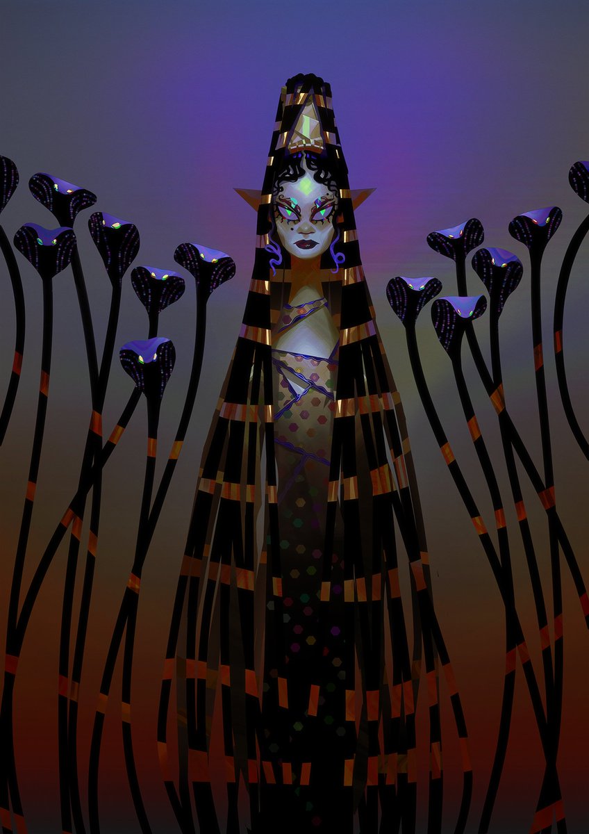 An Egyptian Gorgon 🐍🐍🐍✨