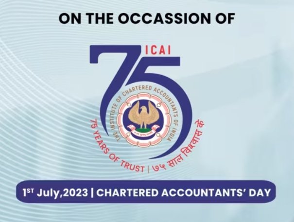 iamrealprvz's tweet photo. 1st July, National #CA Day 
#CADay #ICAI #ICAIat75 https://t.co/H7UA8gbWi6