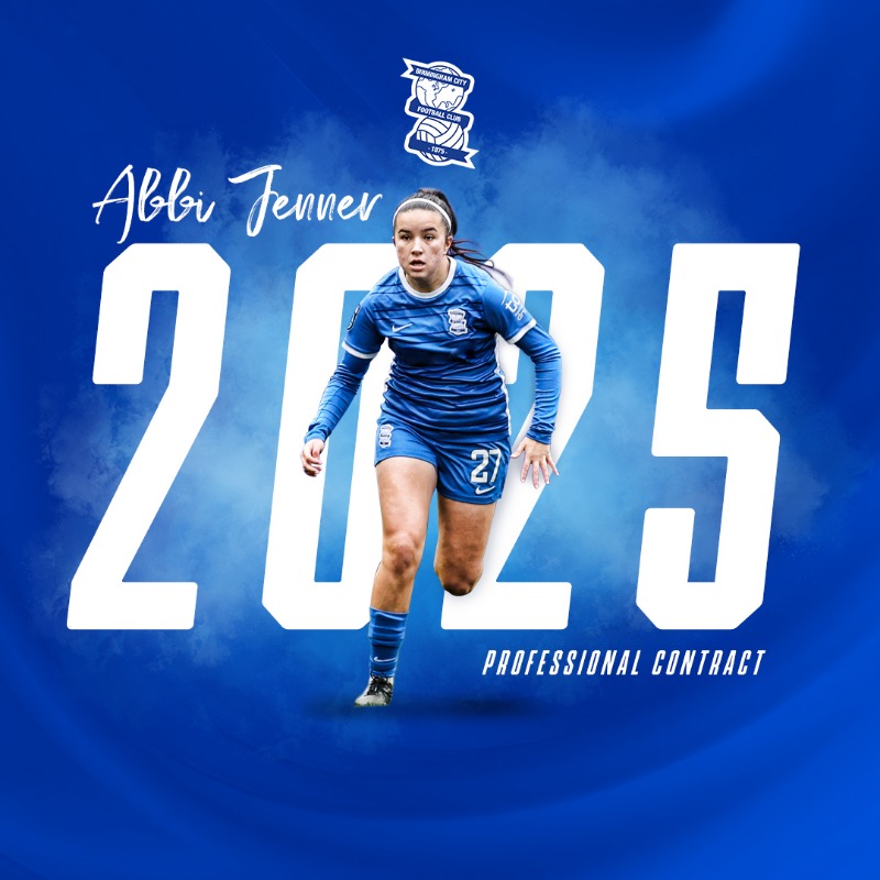 BCFCWomen's tweet photo. Hard work pays off. 👏

@abbi_jenner has signed her first professional contract with the Club. 💙